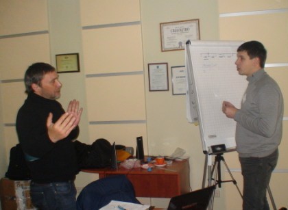 На фото - корпоративный тренинг посвященный категорийному менеджменту, пошедший 30-31 января 2012.